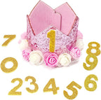 Pet Crown Dog Birthday Hat Reusable Birthday Party Crown Girl Cat Doggie by RIMOBUL