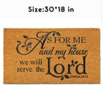 Coir Door Mat Outdoor Mats For Home Entrance, As FOR ME and My House We Will - Image 6