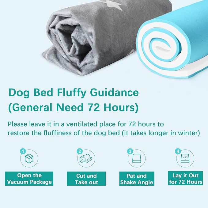 Waterproof Dog Bed for Large Dog, Memory Foam Orthopedic Dogs Beds & Furniture - Image 5