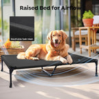 Veehoo Orthopedic Elevated Dog Bed + Removable Fluffy Pillow-Top Mat, Plush - Image 6