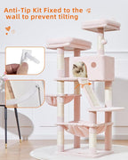 Taoqimiao Cat Tree 57.5-Inch, Cat Tower - Image 4