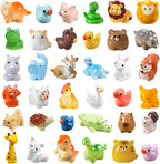 DIYDEC 40pcs Mini Resin Animal 40 Styles Tiny Resin Animals Miniature Little by DIYDEC