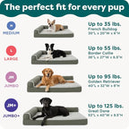 Furhaven Orthopedic Dog Bed for Medium/Small Dogs w/ Removable Bolsters & - Image 6