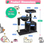 Allewie 29.5in Indoor Cat Tree, Padded Perch, and Hanging Ball, Suitable - Image 5