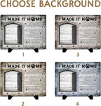 Personalized Polychromatic Rock Plaque: 'I Made It Home' - Image 3