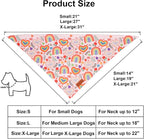 PTDECOR Rainbow Dog Bandanas Pride Day Dog Scarf Reversible Triangle LGBT+ - Image 4