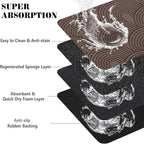 Dog Food Mats for Floors Absorbent, Pet Cat Food Mat - Image 3