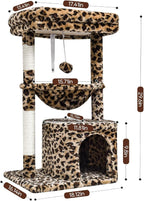 SYANDLVY Small Leopard Print Cat Tree - Image 3