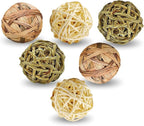 SunGrow Assorted Rabbit & Cat Chew Balls, Teething Activity Toy by SunGrow