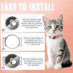 AirTag Cat Collar, Ultra Elastic Cat Tracker Collar, Airtag Holder Compatible - Image 4