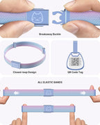Cat Collar with QR Code Name Tag, Breakaway Kitten Collar - Image 3