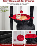 SYANDLVY Gothic Cat Tree with Coffin Bed - Image 3