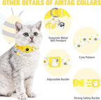 BINGPET AirTag Cat Collar with Bells, Upgraded Safety Elastic Cat Collar with - Image 6