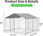10x10 FT Outdoor Dog Kennel Outside - Image 7