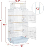 Yaheetech 41'' Open Top Medium Size Quaker Parrot Bird Cage Cockatiel Indian - Image 3