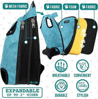PetAmi Dog Carrier Backpack, Adjustable Pet Cat Front Carrier Backpack - Image 3