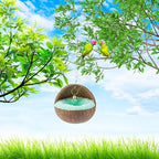 2 Pcs Natural Coconut Shell Bird Nest House Bed Breeding Nesting Anti-Pecking - Image 5