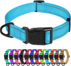 TagME Samll Dog Collars, Adjustable Reflective Nylon Pet Collar by TagME