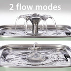 Veken Innovation Award Winner Stainless Steel Cat Water Fountain, 108oz/3.2L - Image 6