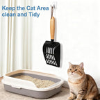 Cat Litter Scoop, Metal Litter Scoop, Heavy Duty Metal Cat Scooper - Image 4