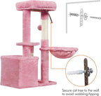 Topeakmart Cat Tree Tower for Indoor Cats, 34.5in Cute Kitten Tree Activity - Image 9