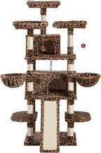SHA CERLIN 68 Inches Multi-Level Large Cat Tree - Image 9