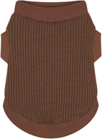 Cozy and Functional Dog Shirts for Small Puppies: Stretchable Brown Attire by Paiaite