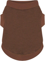 Cozy and Functional Dog Shirts for Small Puppies: Stretchable Brown Attire by Paiaite