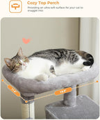 Cat Tree for Indoor Cats, 45.7" Multi-Level Cat Tower - Image 5