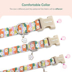Faygarsle Colorful Floral Dog Collar, Cotton Fabric - Image 5