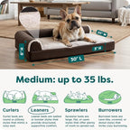 Furhaven Orthopedic Dog Bed for Medium/Small Dogs w/ Removable Bolsters & - Image 3