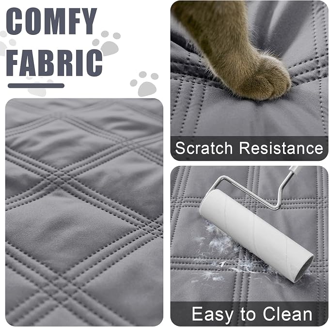 Smiry Waterproof Dog Bed Cover Blanket 82x82, Soft Reversible Pet Blanket - Image 4