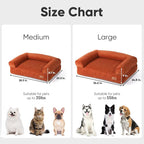 FUKUMARU Dog Couch Bed, Corduroy Cozy Cat Bed - Image 6