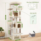 Globlazer Heavy Duty Cat Tree, 74in Sturdy Cat Tower - Image 4