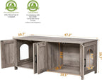 Homhedy Cat Litter Box Enclosure - Image 4