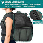 PetAmi Dog Backpack Carrier for Small Large Cat, Ventilated Pet Hiking Backpack - Image 6