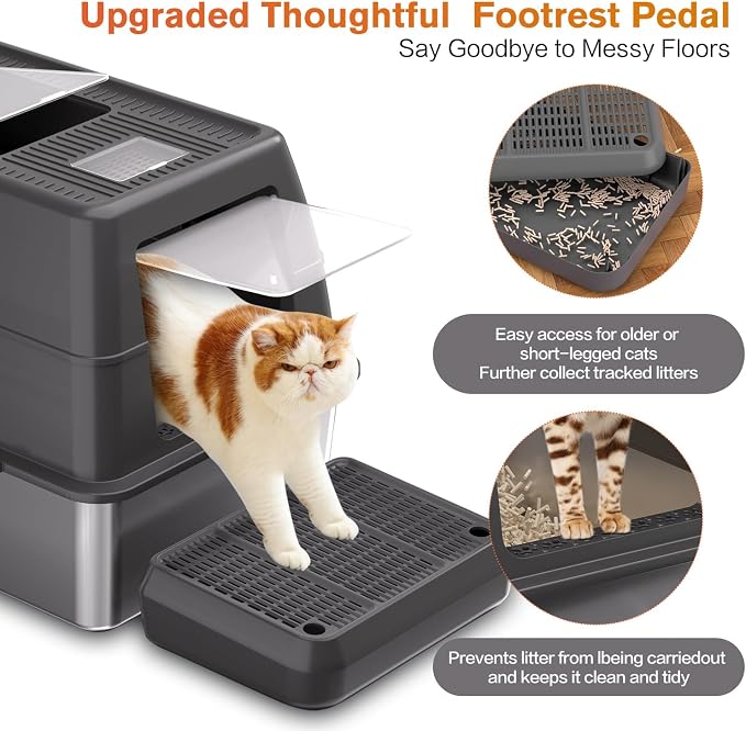 XXXL Stainless Steel Litter Box - Image 5