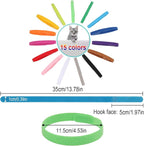 15 Pcs Puppy Whelping Collars Newborn Pet Collars Double-Sided Soft Adjustable - Image 2