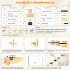 XiaZ Cat Wall Shelves, Cat Wide Climber Shelf - Image 7