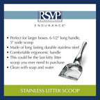 RSVP International Endurance Collection Stainless Steel Kitty Litter Scoop - Image 6