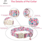Floral Dog Collar, Cute Girl Dog Collars - Image 3
