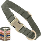 Genuine Leather Dog Collar by HOME