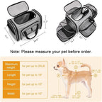 Estarer Soft Sided Pet Carrier Airline Approved, 4 Sides Expandable Collapsible - Image 4