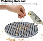 2Pcs Bird Foraging Toys Puzzle, Bird Slow Feeder Mats, Interactive Parrot - Image 3
