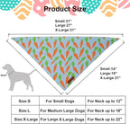 ADOGGYGO Easter Dog Bandanas 2 Pack, Reversible Bunny Carrot Print Puppy Scarf - Image 4