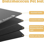 Dog Food Mat, Diatom Ooze Cat Water Mats Non Slip - Image 4