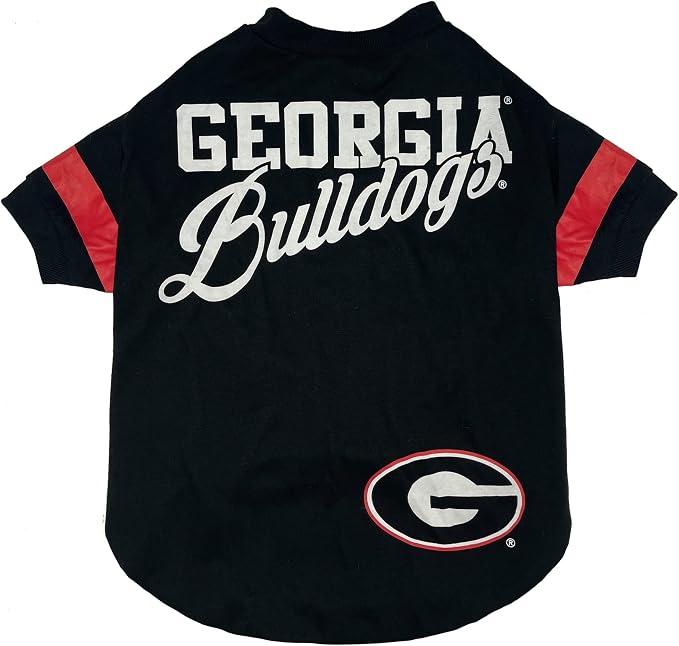 NCAA Georgia Bulldogs T-Shirt for Dogs & Cats, Large. Football/Basketball Dog - Image 3