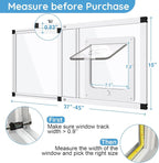 Sliding Cat Door for Window, Fits 37"-45" Width Window, 2-Min Install | - Image 4
