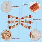 Bird Toys, Natural Corn Stick Parrot Toys Hanging in Bird Cages，for Small and - Image 5