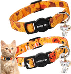 ARING PET 2 Pack Fall Cat Collars-Cute Breakaway Cat Collar by ARINGPET
